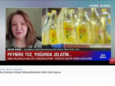 HABER GLOBALANA HABER BÜLTENİHİLELİ GIDA UYARISIYÖNETİM KURULU ÜYEMİZ F NEVİN EREN RÖPORTAJ