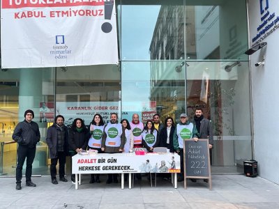 HUKUKSUZ GEZİ TUTUKLAMALARINA KARŞI ADALET NÖBETİMİZ DEVAM EDİYOR
