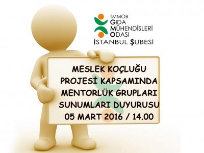 MESLEK KOÇLUĞU PROJESİ KAPSAMINDA MENTORLÜK GRUPLARISUNUMLARI DUYURUSU